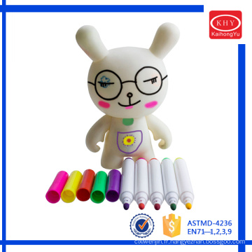 New design multi-colors washable ink vinyl material toy marker